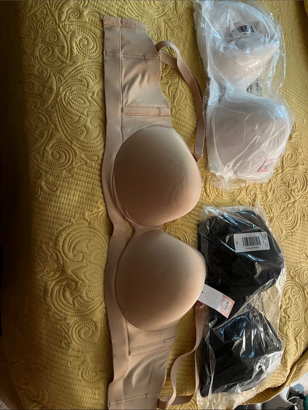 NWT Cacique brand new strapless multiway bra (4) and a boost balconette (1)